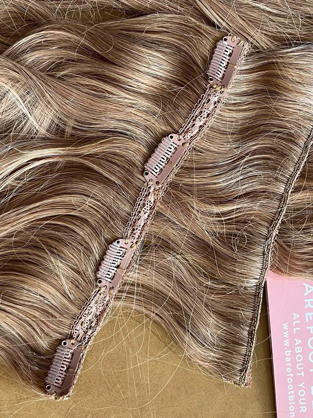 NWOT Barefoot Blonde (BFB) Collection Hair Extnetions - Sweet Caramel - Picture 8 of 8